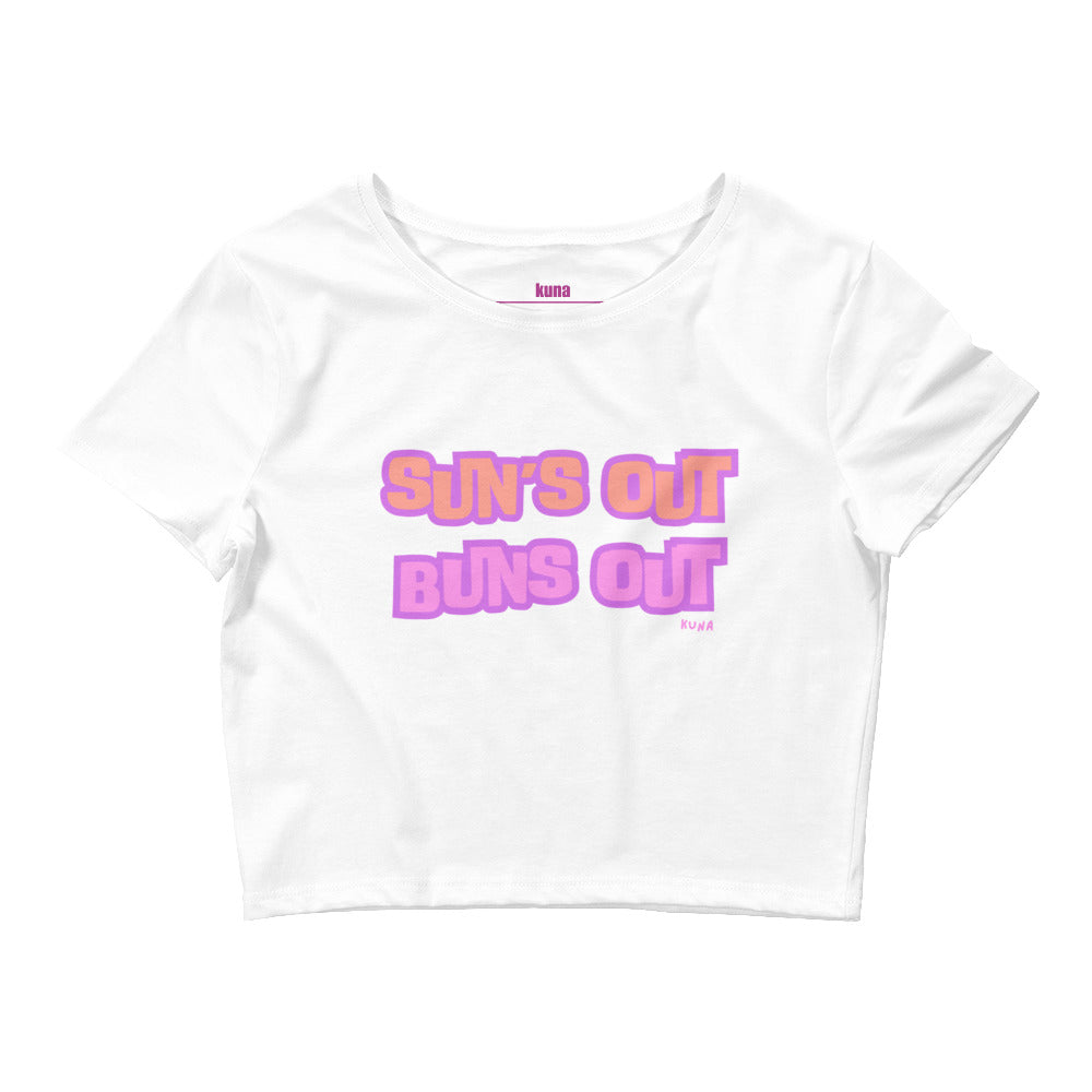 Sun's Out Buns Out Crop Tee